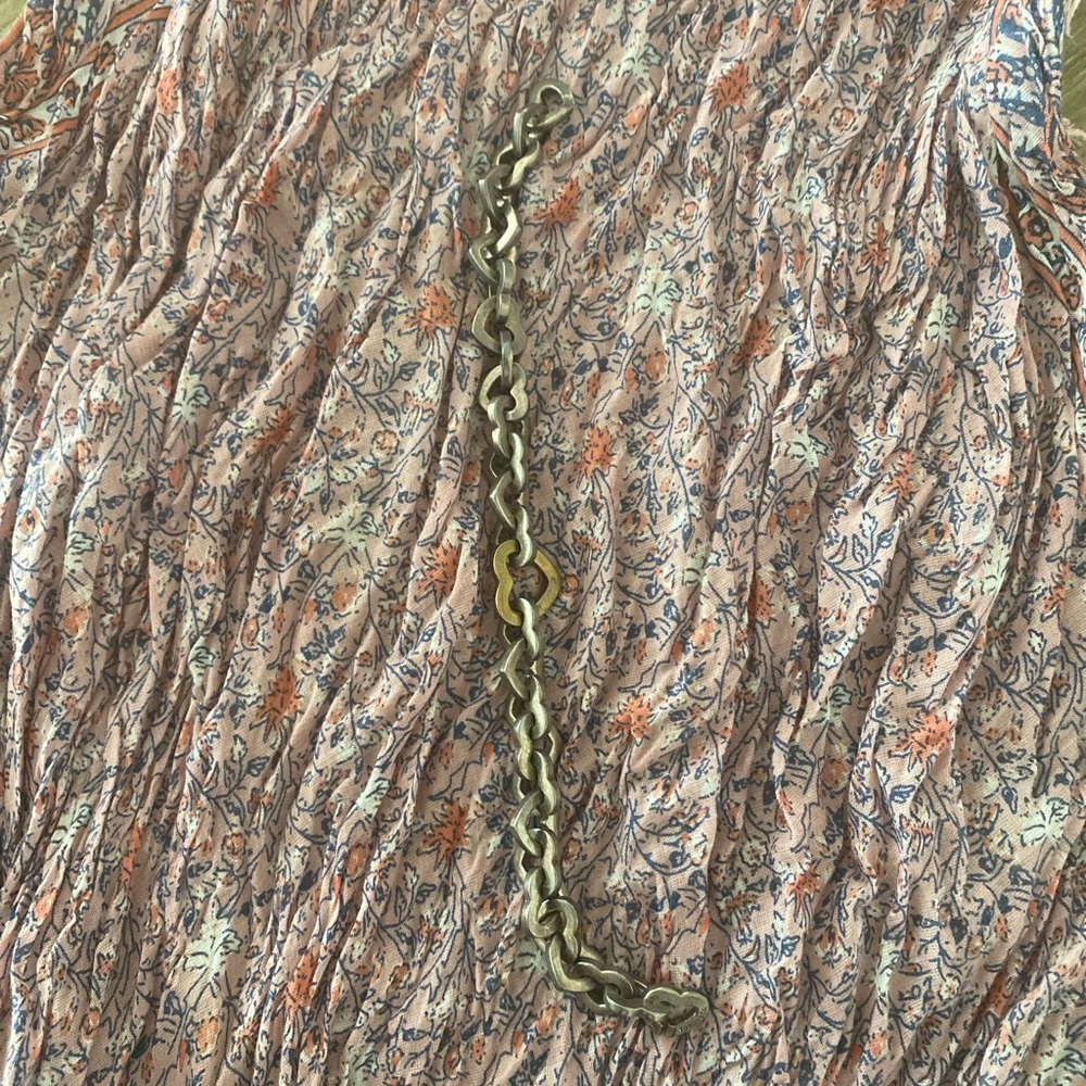 Tiffany & Co Heart Link 18k gold and silver bracelet